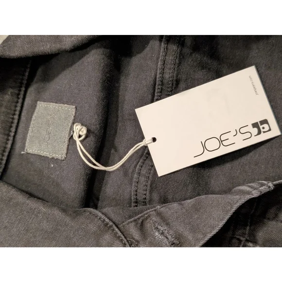 Women's Joe's Jeans Black Distressed Denim Lightweight Jacket M - Picture 8 of 11